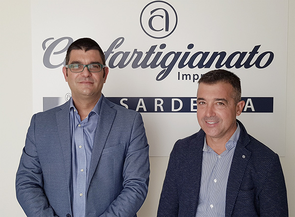 Antonio Matzutzi e Daniele Serra, Presidente e Segretario di Confartigianato Imprese Sardegna.
4mila imprese sarde pronte al passaggio di testimone