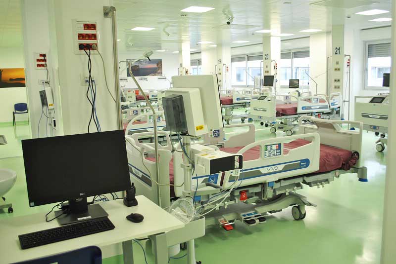 Aou di Sassari: inaugurata la nuova terapia intensiva Covid da 30 posti