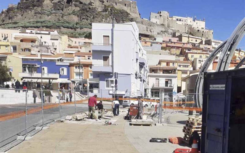 Castelsardo Inizio lavori piazza nuova