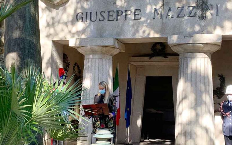 Il Sottosegretario alla Difesa Stefania Pucciarelli a Genova