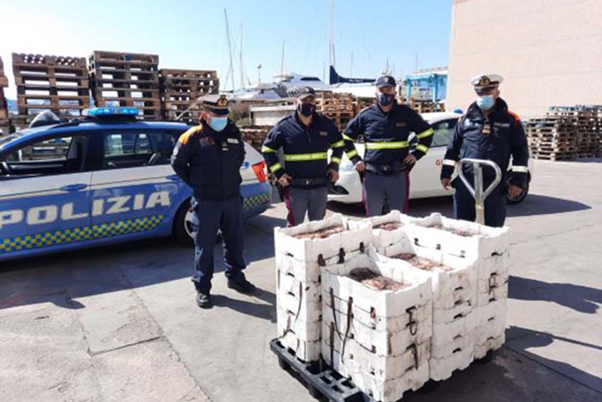 Pescato sequestrato a Olbia