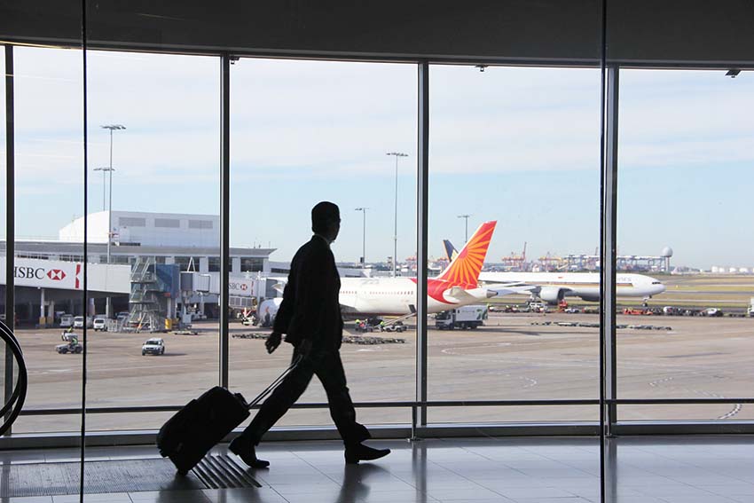 Aeroporto arrivo emigrati