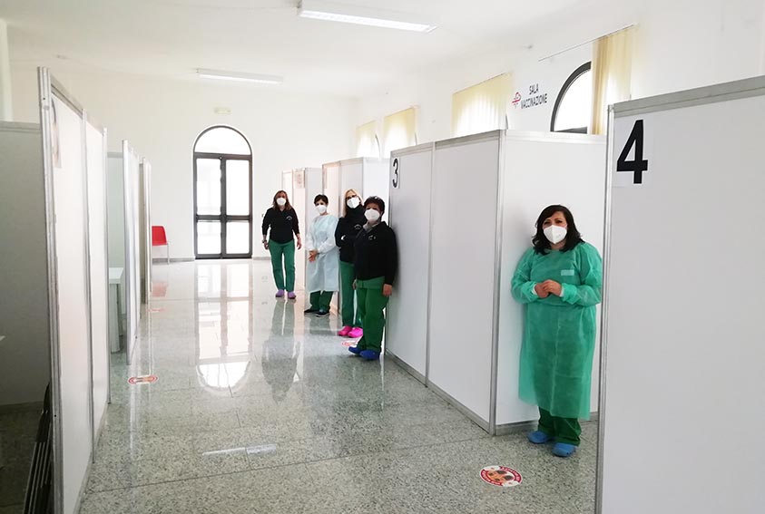 Inaugurato l'Hub vaccinale di Ozieri alla presenza dell'assessore Nieddu 7 Hub Ozieri