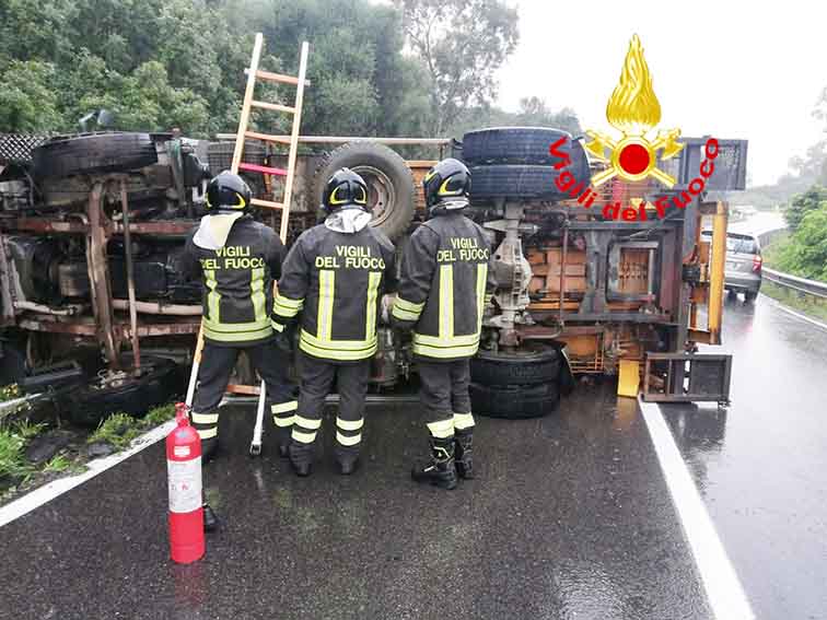 Incidente camion SS 125 Olbia