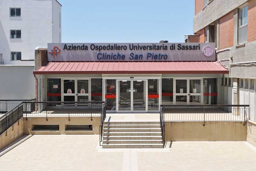 12 filmati per raccontare la Pneumologia dell'Aou Sassari 1 Ingresso Cliniche San Pietro ridotta