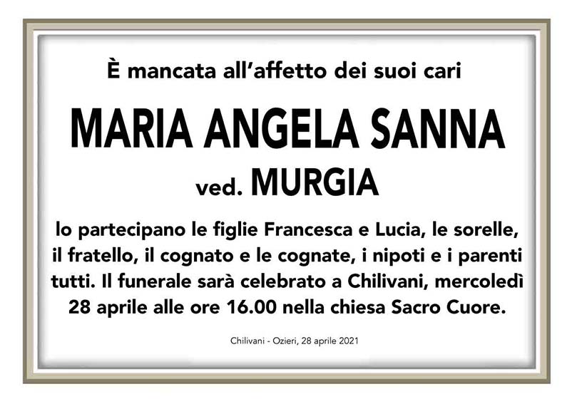Necro Ozieri 309 Maria Angela Sanna
