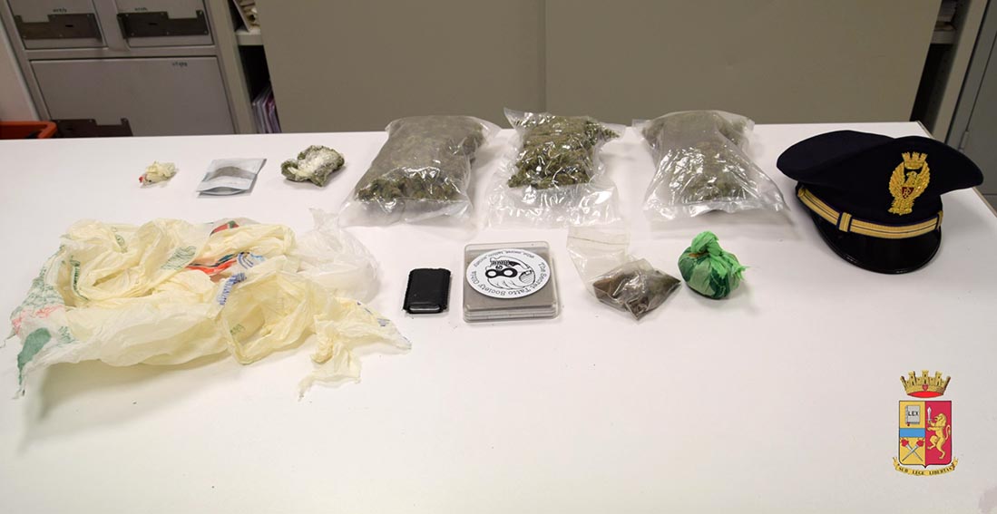 Olbia, arrestato 19enne per traffico di droga (hashish e marijuana) 1 FOTO ARRESTO PS OLBIA