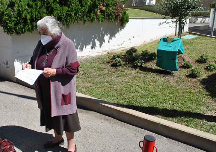 Sassari, un albero d'ulivo per l'impegno del personale sanitario contro il Covid 3 Ulivo presidente Castiglia Prunas