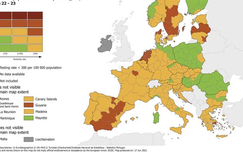 La Sardegna entra nella zona verde europea