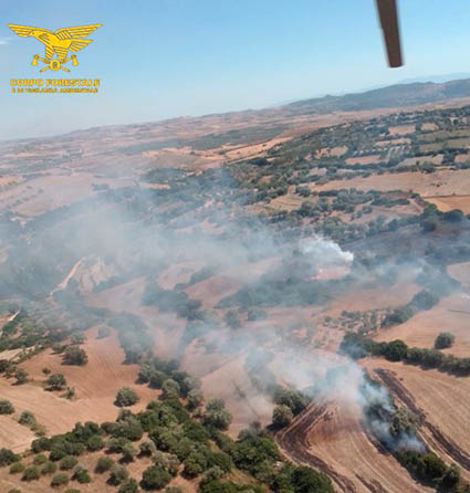 Incendio a Villanovafranca