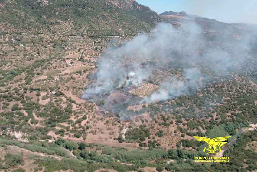 Incendio di Oliena