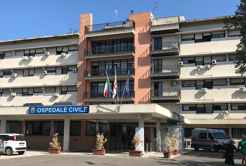 Ingresso ospedale Civile di Alghero