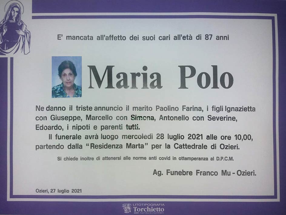 Necro Ozieri 279 Necro Maria Polo