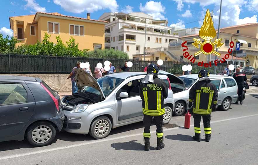 incidente stradale in via Barcellona a Olbia