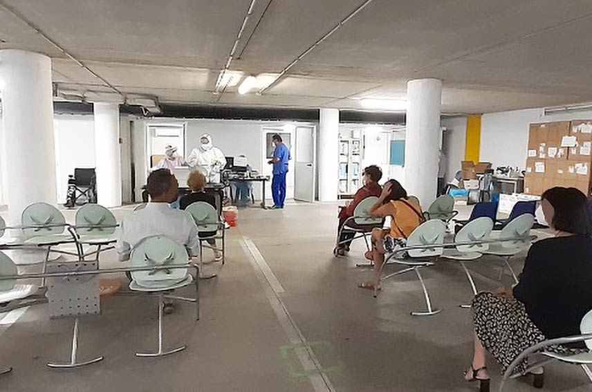 Tamponi per i dipendenti dell'Aou di Sassari che rientrano dalle vacanze 1 Centro Tamponi Aou di Sassari