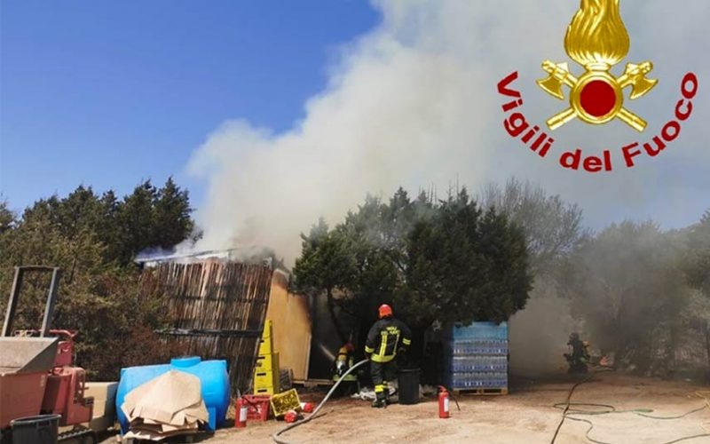 Incendio Baia Sardinia ristorante