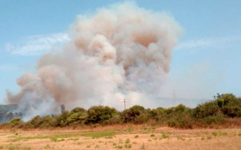 Incendio Calangianus stazzo Agnolu