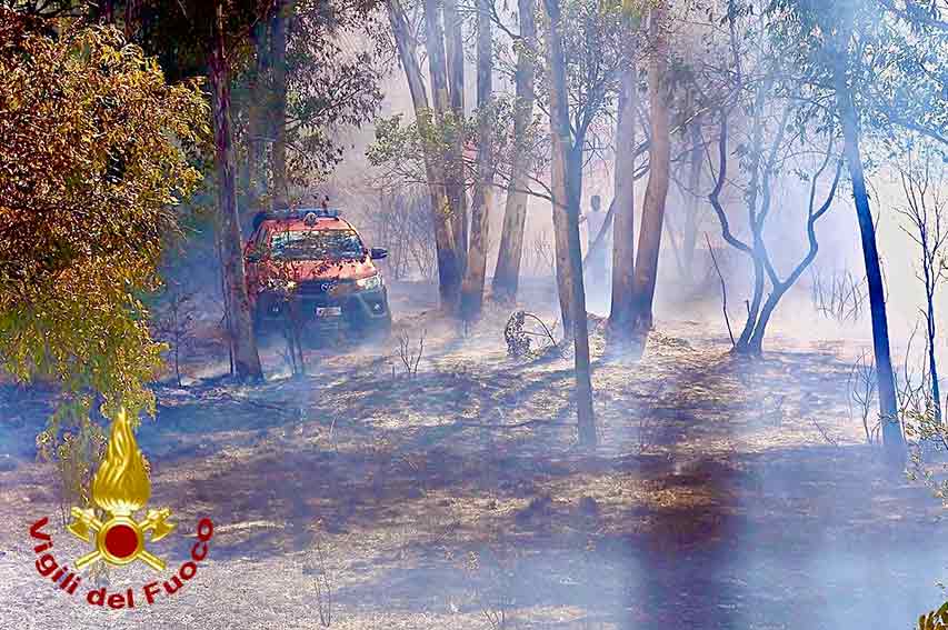 Incendio ex artiglieria Olbia