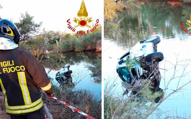 Incidente Orosei auto in un canale