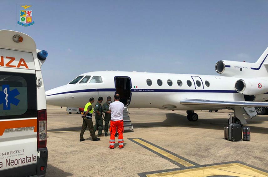 Neonato in pericolo di vita: volo militare d'urgenza da Cagliari a Ciampino 1 Neonato in pericolo di vita cagliari Ciampino
