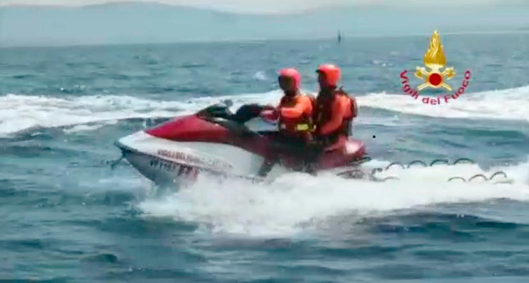 Ritrovato a Cala Girgolu il turista tedesco scomparso da Cala Suaraccia 1 occorso acquatico dei Vigili del Fuoco