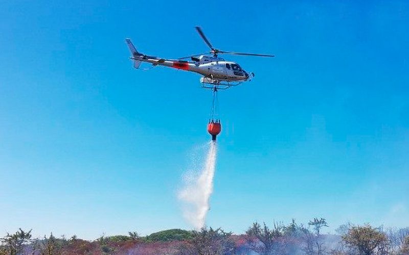 incendio elicottero