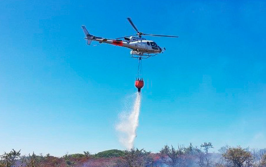 incendio elicottero