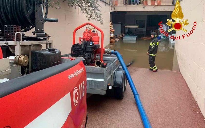 Maltempo a San Teodoro scantinati allagati