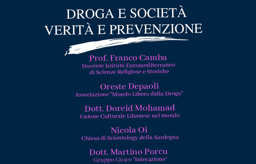 "Droga e società. Verità e prevenzione", conferenza on line del gruppo Interazione 1 Droga e societa verita e prevenzione