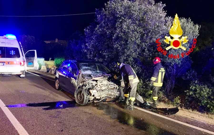 Arzachena. Frontale tra due auto sulla Sp 59, 2 feriti in ospedale 1 Incidente Stazzu Funtana Manna Arzachena