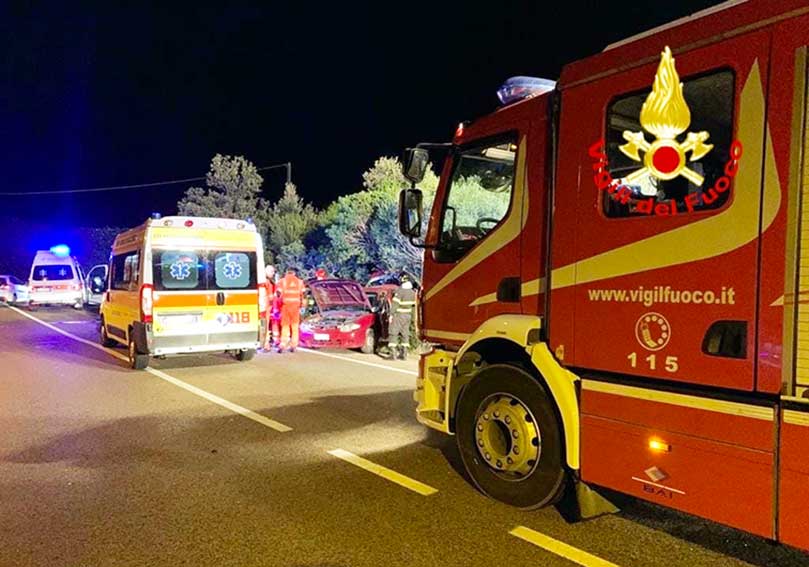 Arzachena. Frontale tra due auto sulla Sp 59, 2 feriti in ospedale 3 Incidente Stazzu Funtana Manna