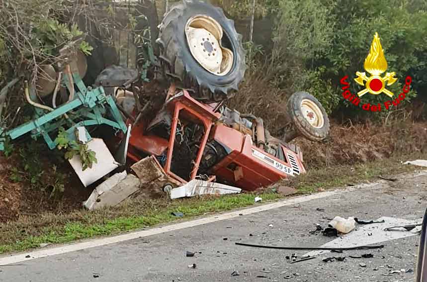 Incidente serramanna sulla 196 dir