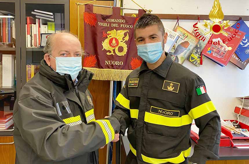 Manolo Mureddu nuovo direttore del Comando dei Vigili del Fuoco di Nuoro