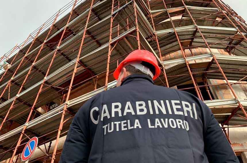 Controlli nei cantieri, a Laconi una denuncia per inosservanza norme di sicurezza 1 Nucleo Carabinieri Ispettorato del lavoro di Nuoro