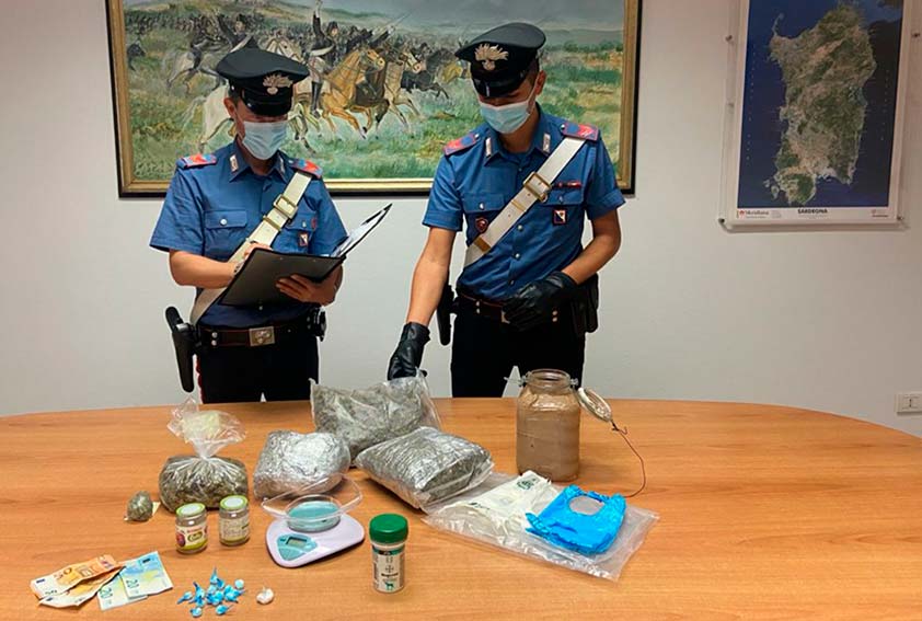 Spaccio di droga Olbia Poltu Quadu