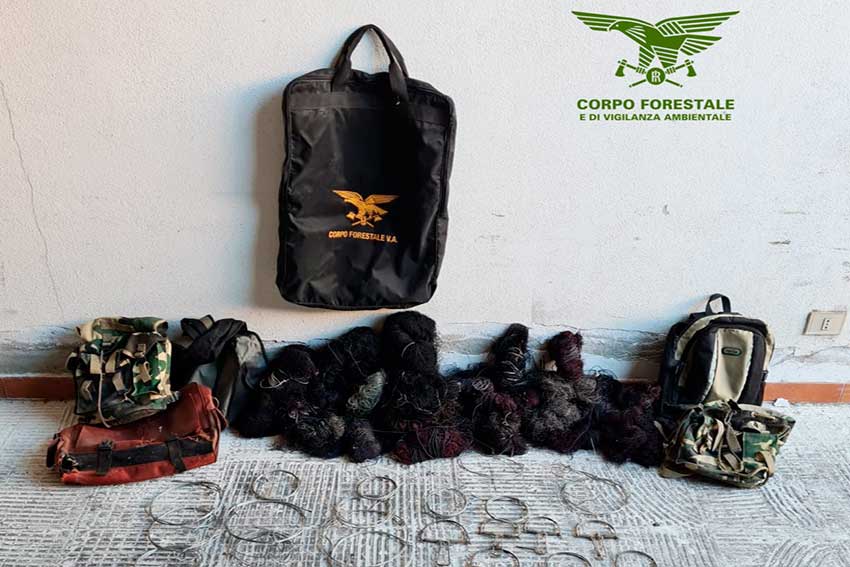Trovano la Forestale invece che i cinghiali, 2 bracconieri denunciati a Villaputzu 1 Trappole Bracconieri Villaputzu
