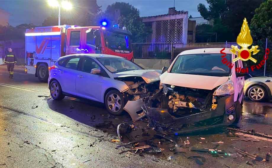 Incidente Quartu viale Leonardo Da Vinci