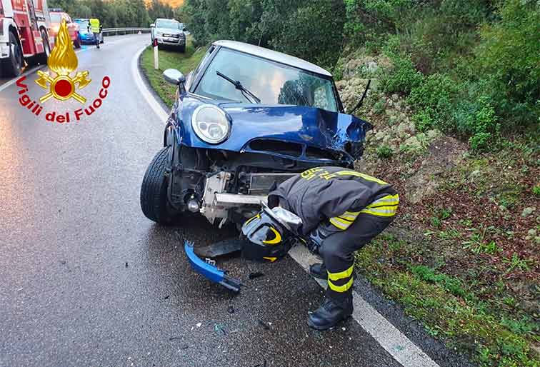 Incidente ss 127 Olbia Telti