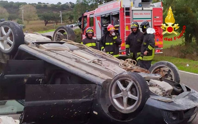 Incidente strada provinciale 23 tra San Basilio e Goni