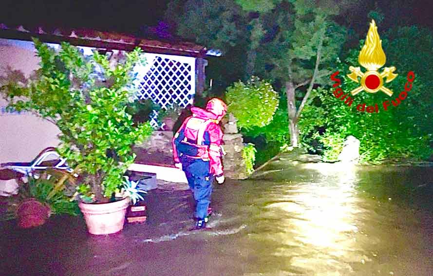 Allagamenti a Porto Rotondo e Arzachena