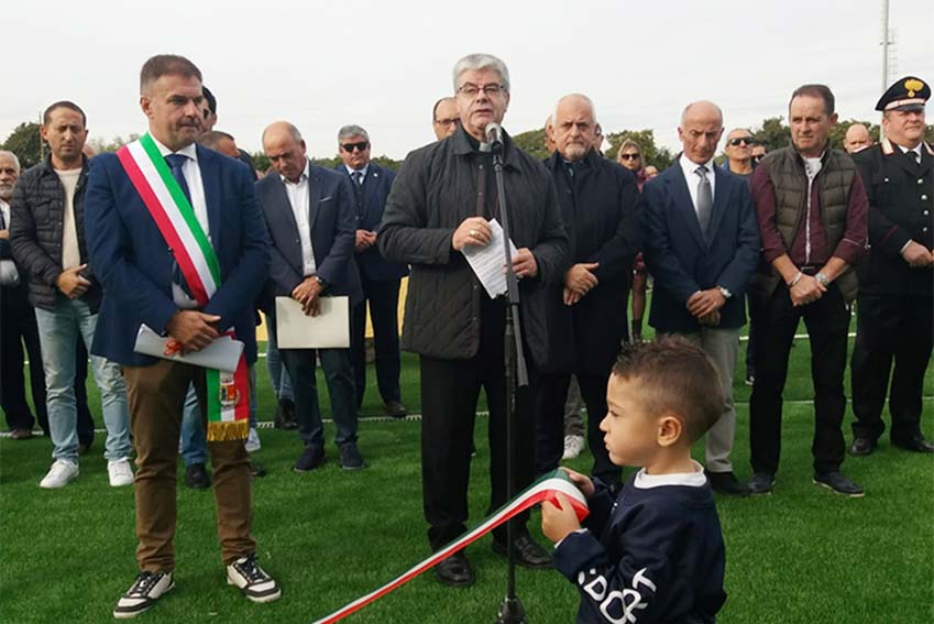 Inaugurazione stadio Gavino Mameli di Monti