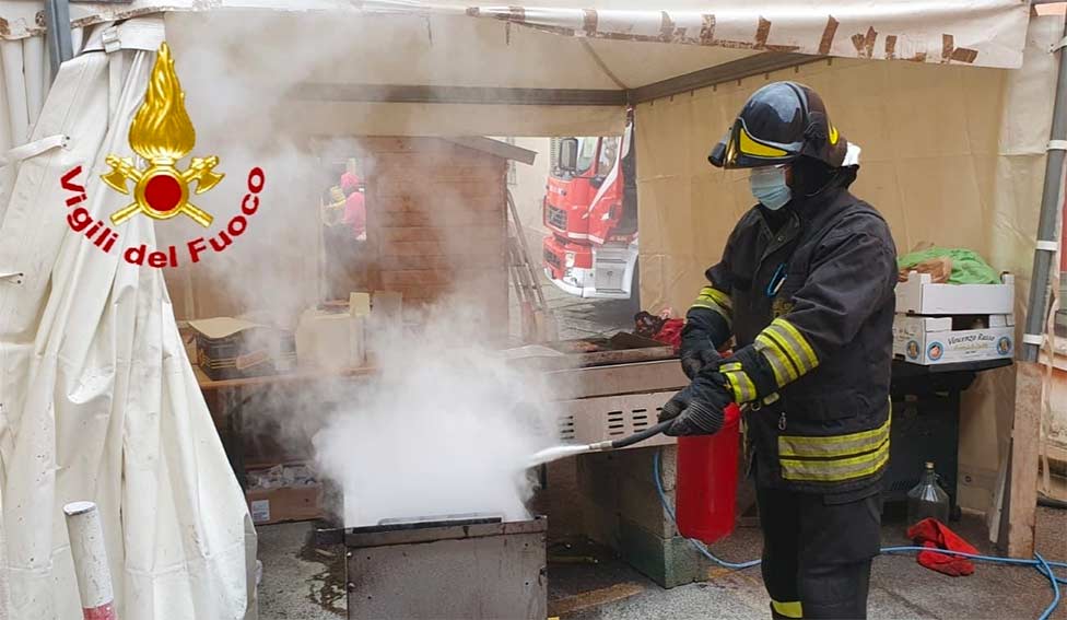 Incendio friggitrice Arzachena