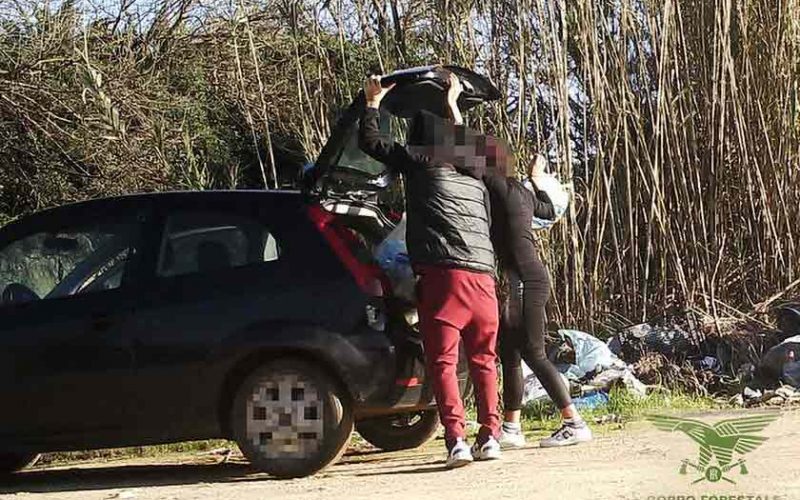 Abbandono Rifiuti Corpo Forestale Oristano