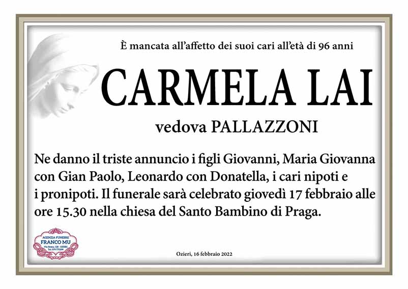 Necro Ozieri 200 Carmela Lai