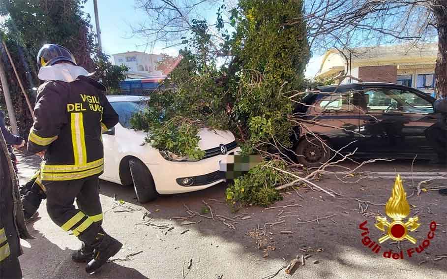 Danni vento di maestrale a La Maddalena e Olbia