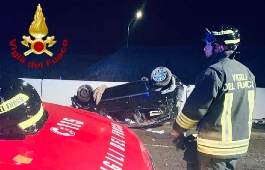 Incidente sulla SS 729, auto si ribalta nei pressi del bivio per Ardara: ferito il conducente 1 Incidente bivio Ardara ss729