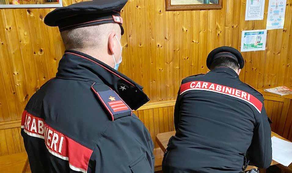 Carabinieri controlli fine settimana