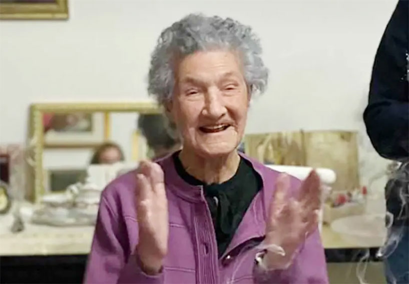 Si è spenta all'età di 106 anni zia Liedda Carraca, la nonnina di Ozieri 1 Liedda Carraca