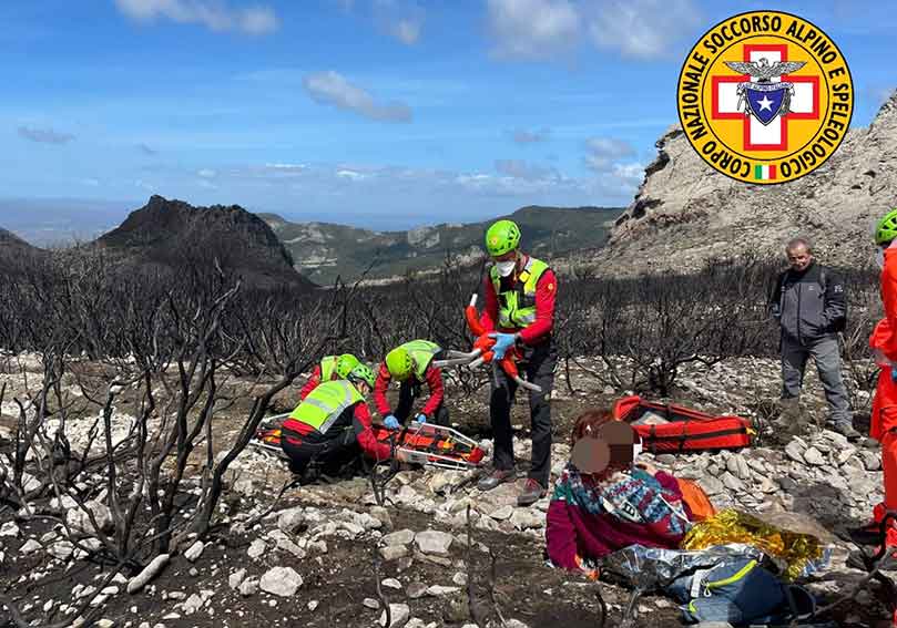 Santu Lussurgiu, soccorsa a Rocca sa Chidonza excursionista in difficoltà 2 Excursionista Santu Lussurgiu soccorso Speleologi
