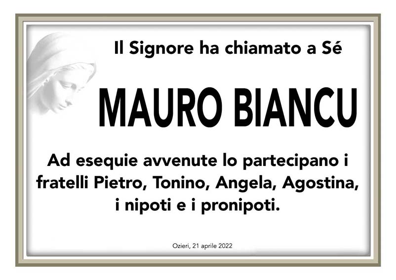 Necro Ozieri 180 Mauro Biancu